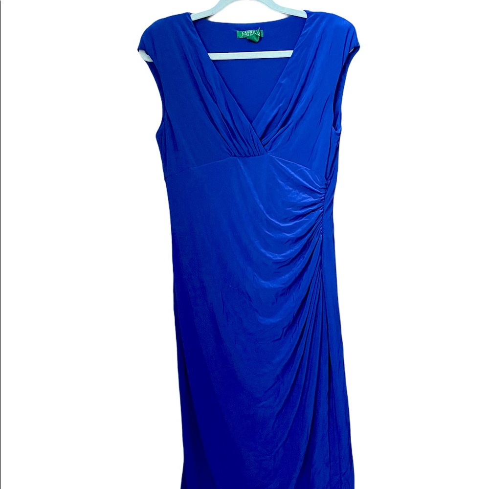 Ralph Lauren Fitted Plunge Bodycon Dress